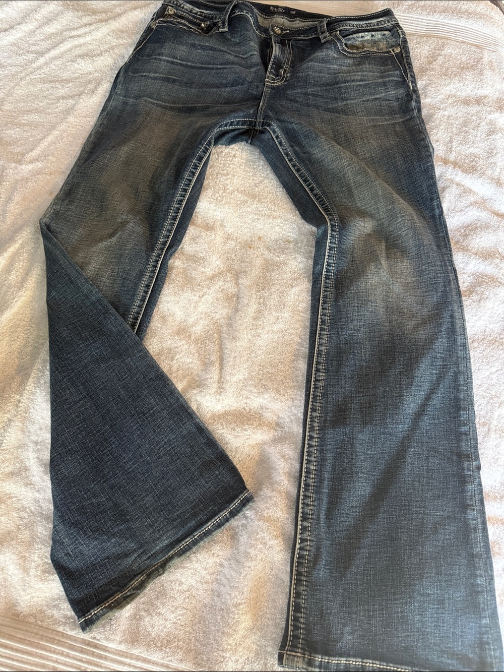 Miss Me Women's Bootcut Jeans in Dark Blue Wash